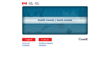 Tablet Screenshot of camr-rcam.hc-sc.gc.ca